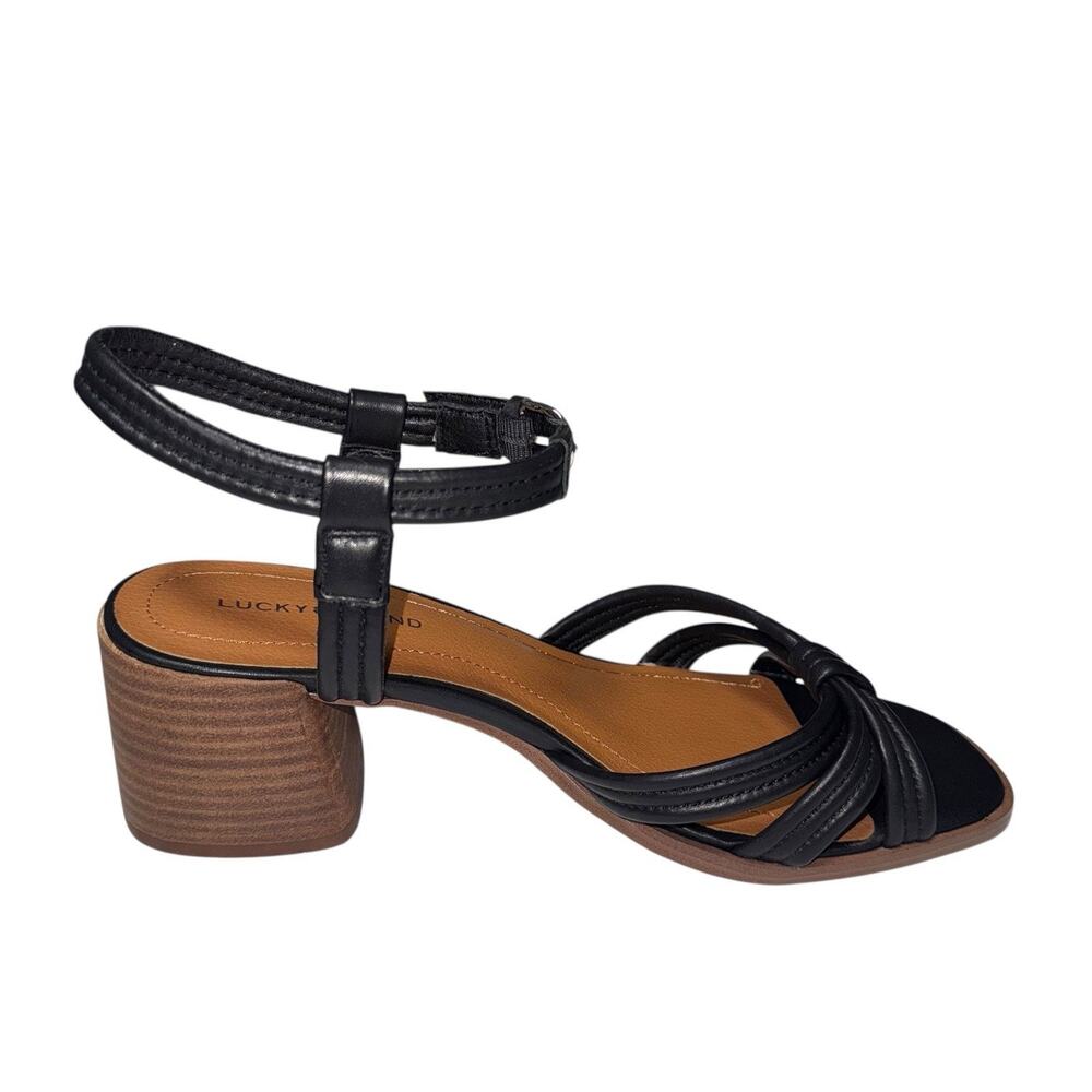 Lucky Brand Jolenne Women Heeled square toe Black SandalsSZ/ 9 M-40 - Picture 9 of 12